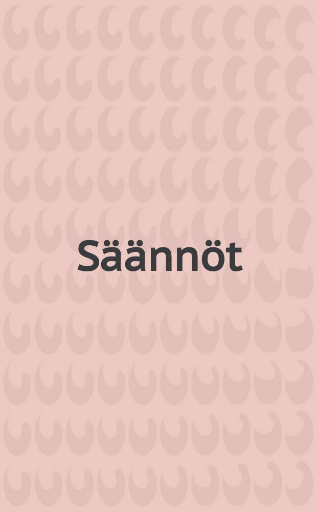 Säännöt