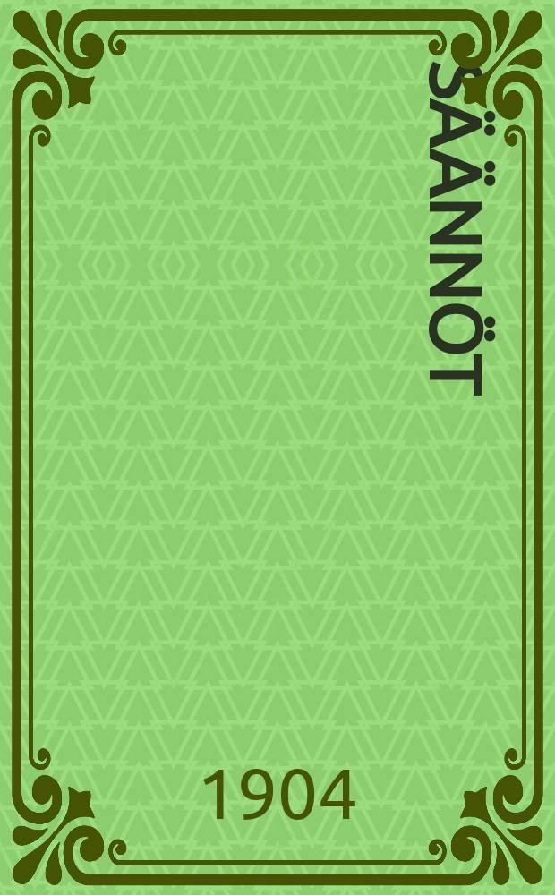 S&auml;&auml;nn&ouml;t