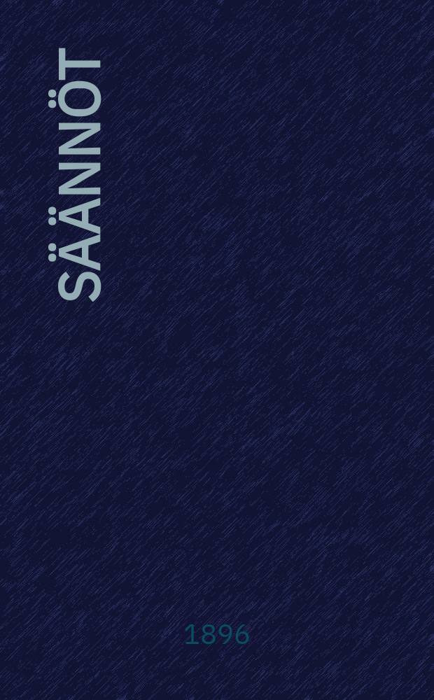 S&auml;&auml;nn&ouml;t