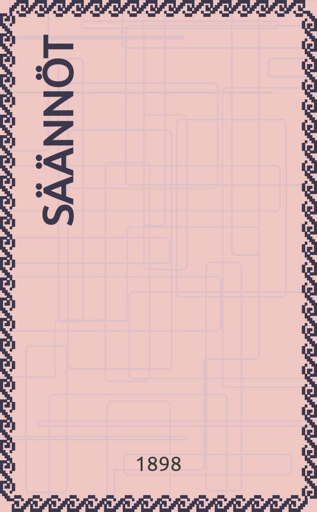 S&auml;&auml;nn&ouml;t