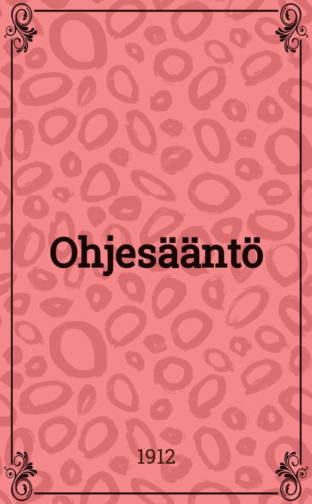 Ohjesääntö