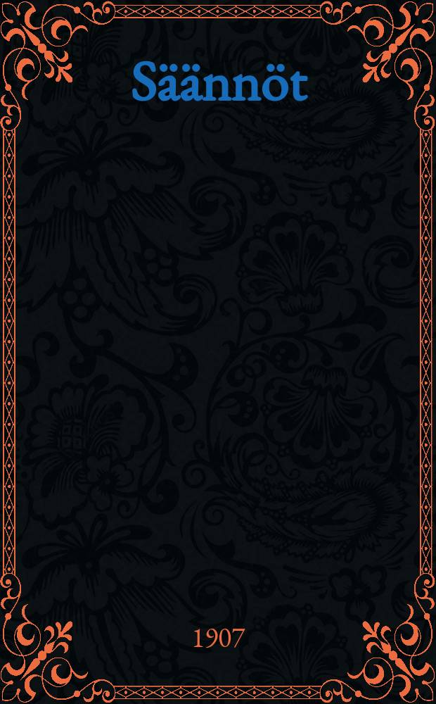 S&auml;&auml;nn&ouml;t