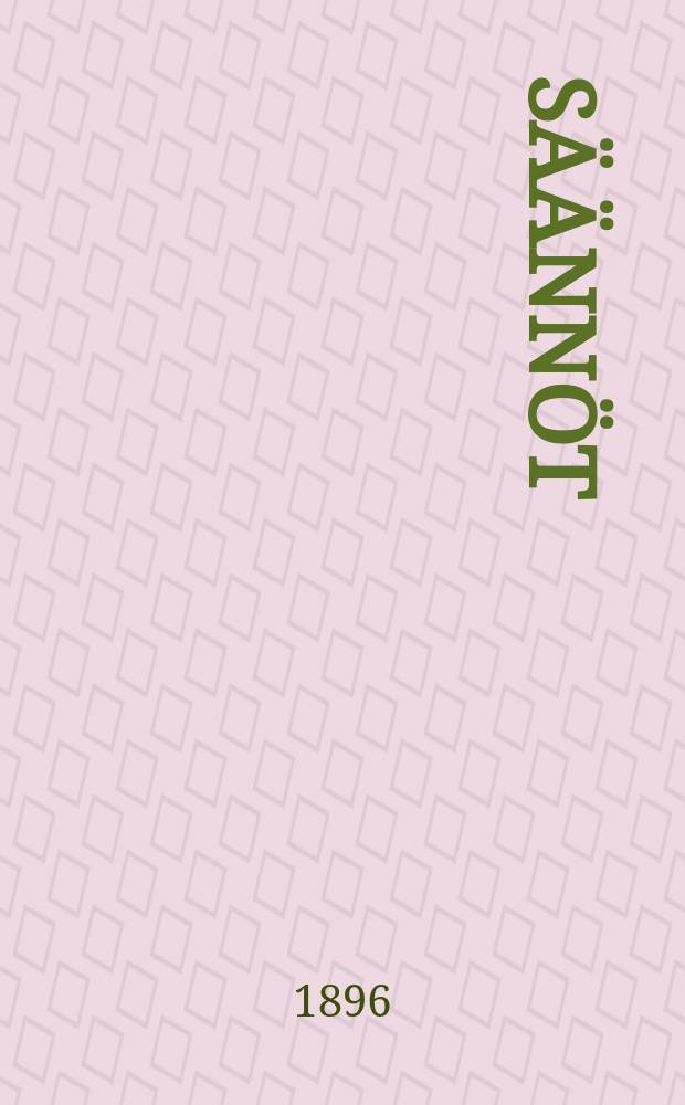 S&auml;&auml;nn&ouml;t