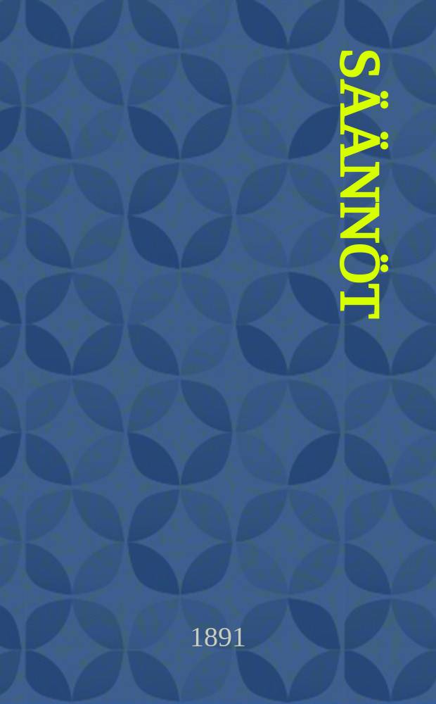 S&auml;&auml;nn&ouml;t