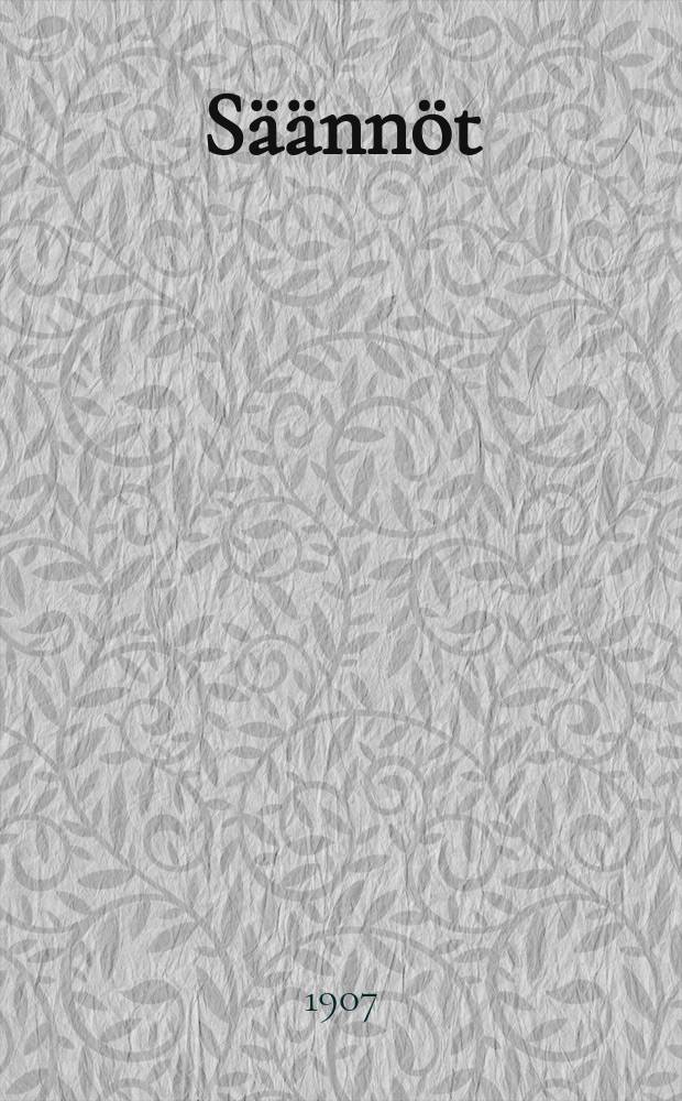 S&auml;&auml;nn&ouml;t