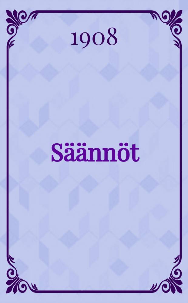 S&auml;&auml;nn&ouml;t