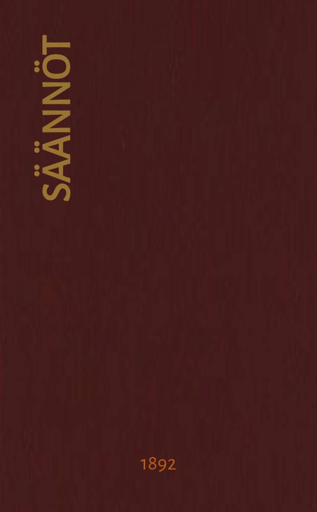 S&auml;&auml;nn&ouml;t