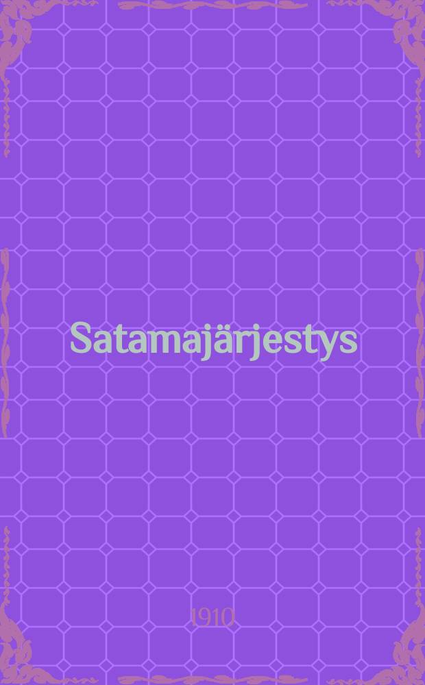 Satamajärjestys