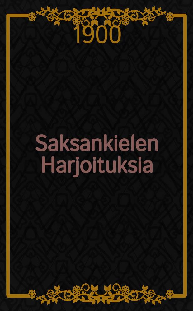 Saksankielen Harjoituksia