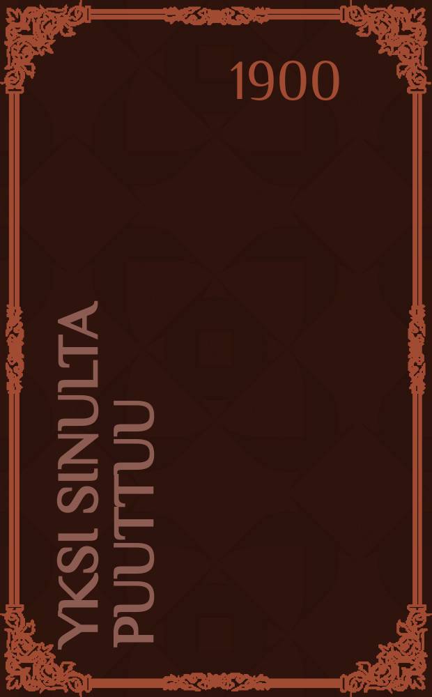 Yksi sinulta puuttuu