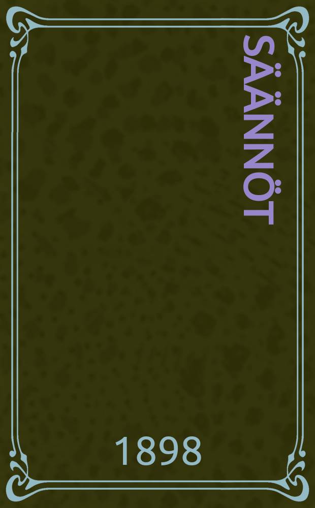 S&auml;&auml;nn&ouml;t