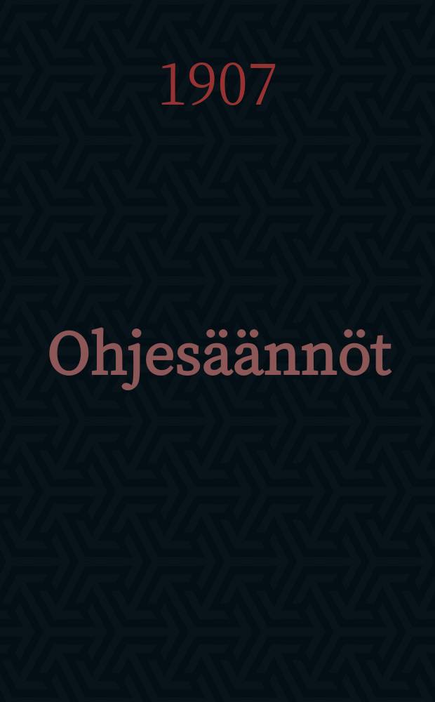 Ohjes&auml;&auml;nn&ouml;t