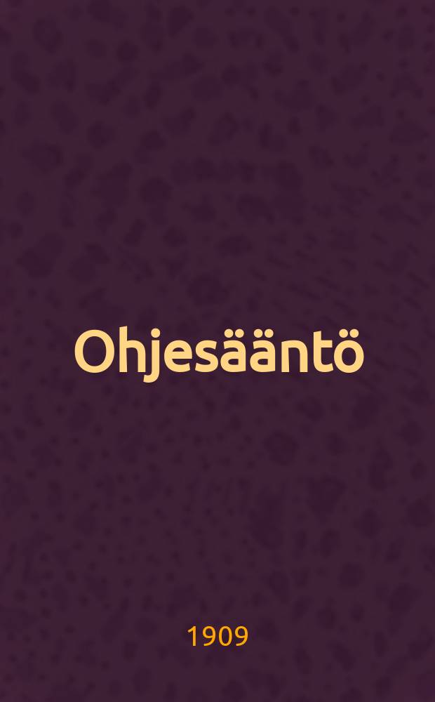 Ohjes&auml;&auml;nt&ouml;