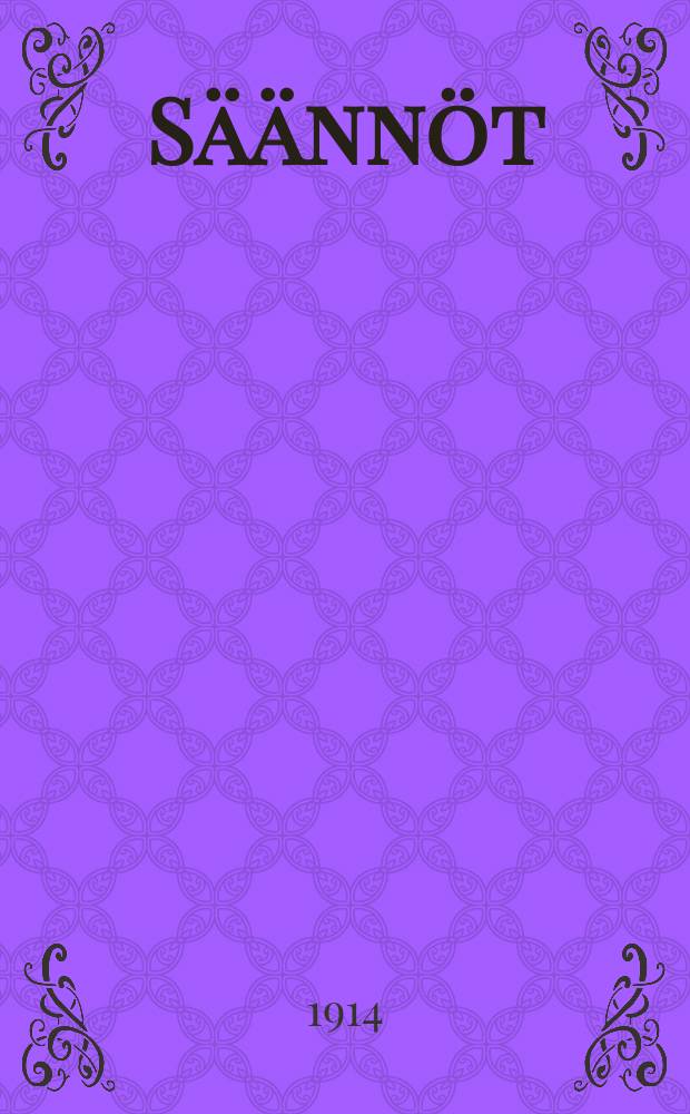 S&auml;&auml;nn&ouml;t