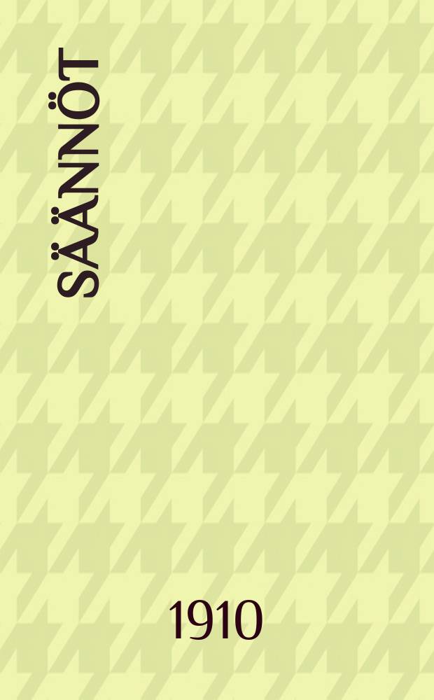 S&auml;&auml;nn&ouml;t