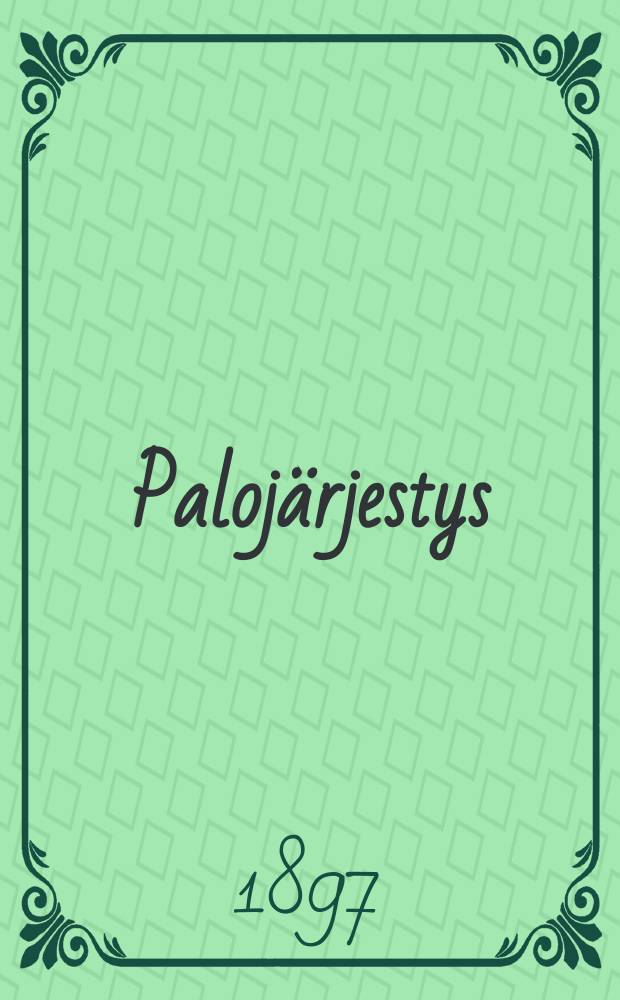 Palojärjestys
