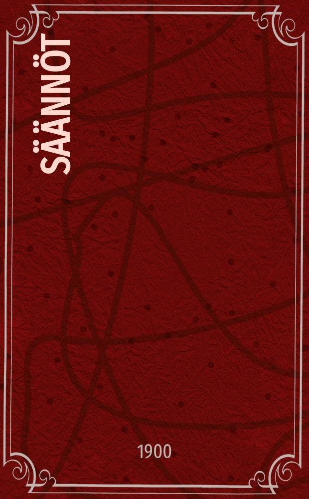 S&auml;&auml;nn&ouml;t