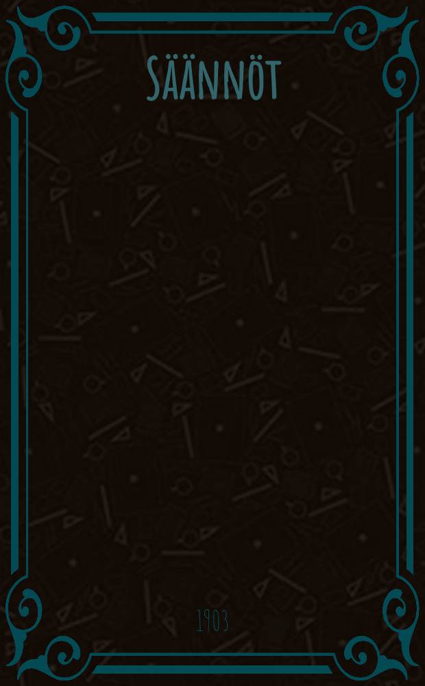 S&auml;&auml;nn&ouml;t