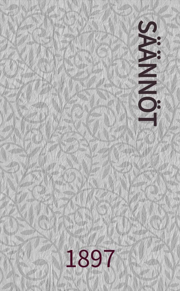 S&auml;&auml;nn&ouml;t