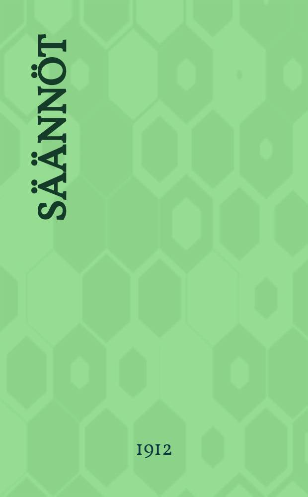 S&auml;&auml;nn&ouml;t