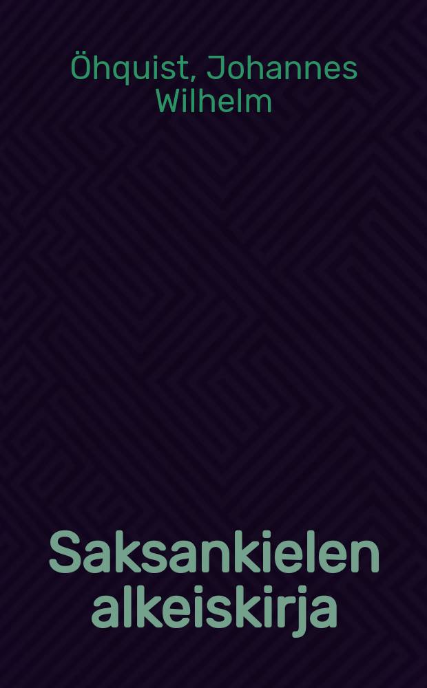 Saksankielen alkeiskirja