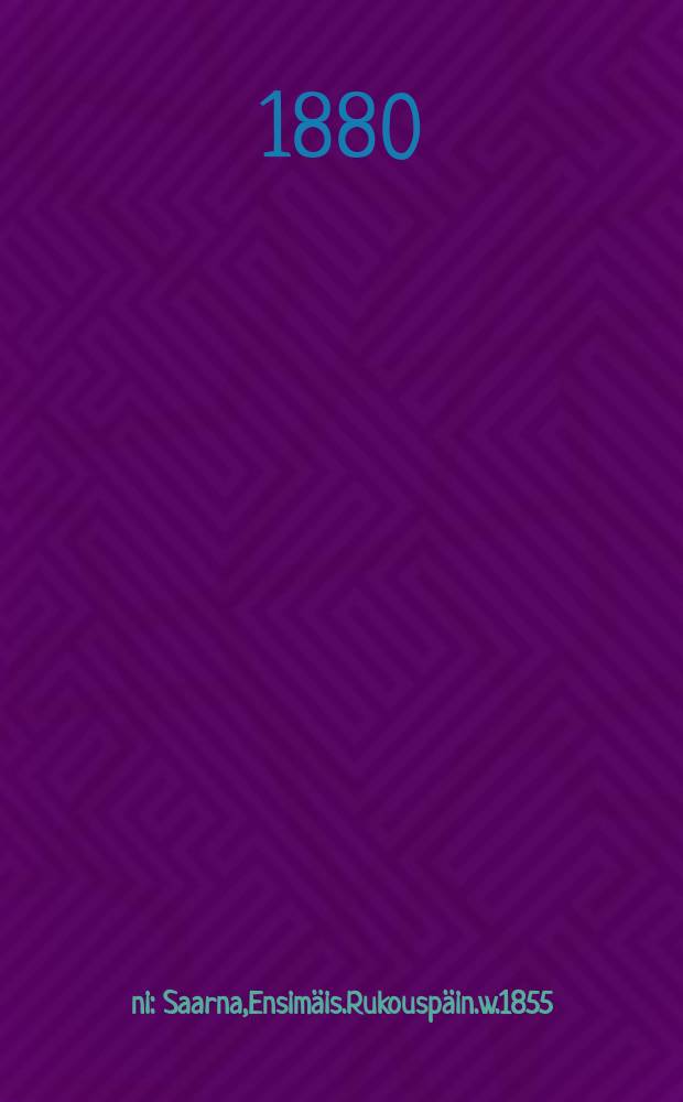 Ääni : Saarna,Ensimäis.Rukouspäin.w.1855