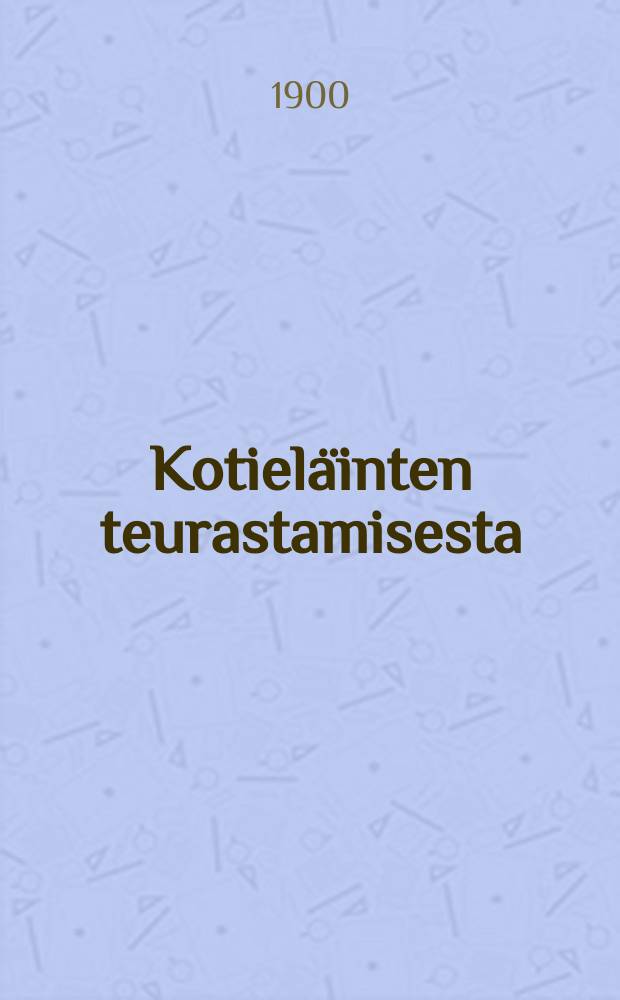Kotieläinten teurastamisesta