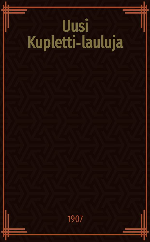 Uusi Kupletti-lauluja