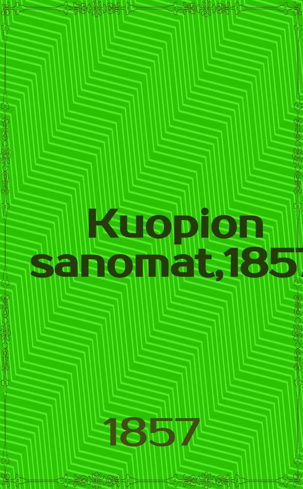 Kuopion sanomat,1857