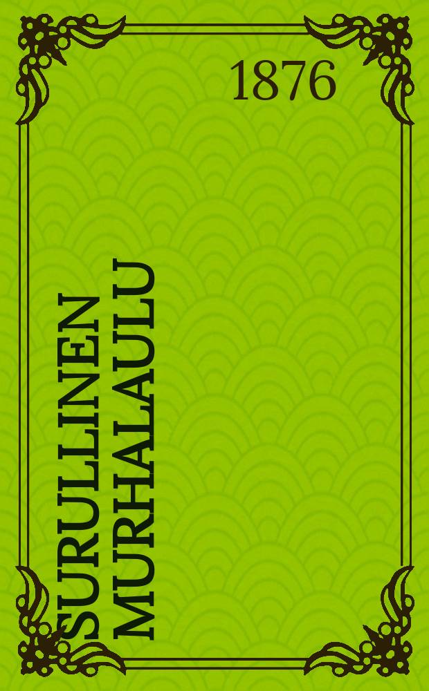 Surullinen Murhalaulu