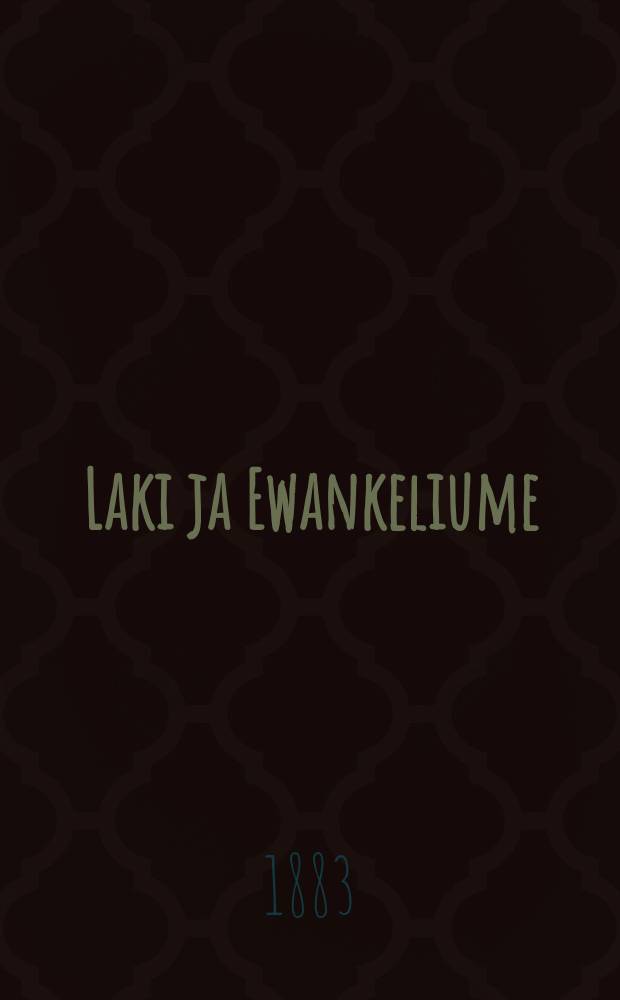 Laki ja Ewankeliume