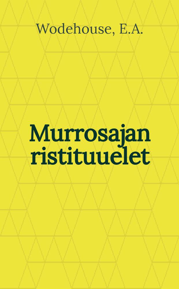 Murrosajan ristituuelet