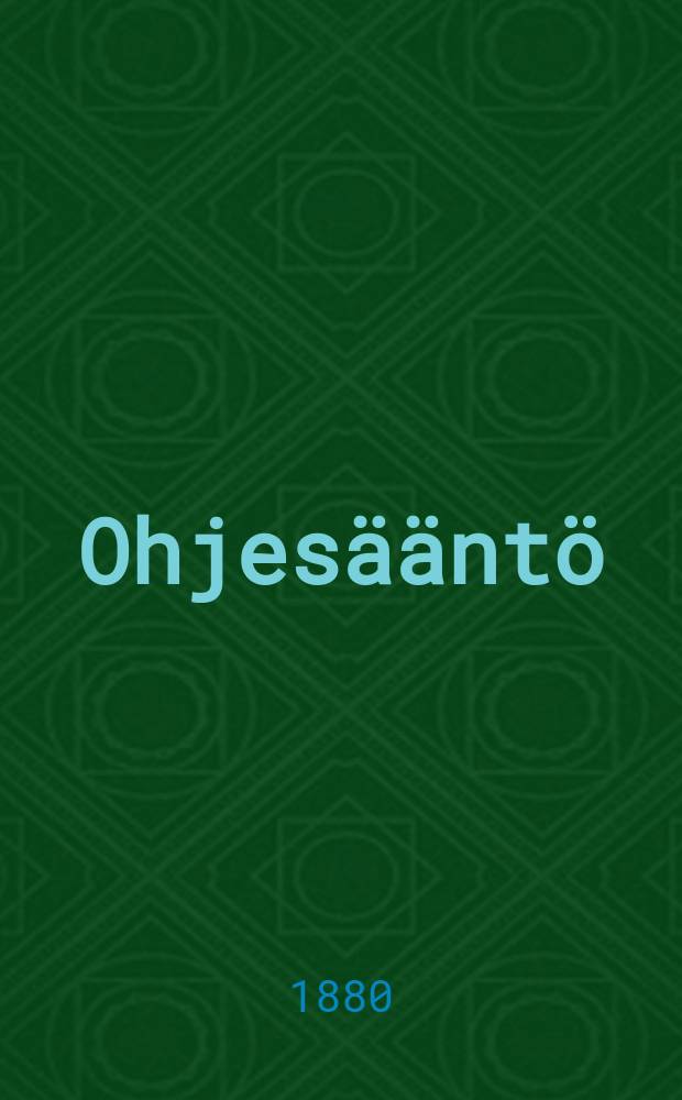 Ohjesääntö