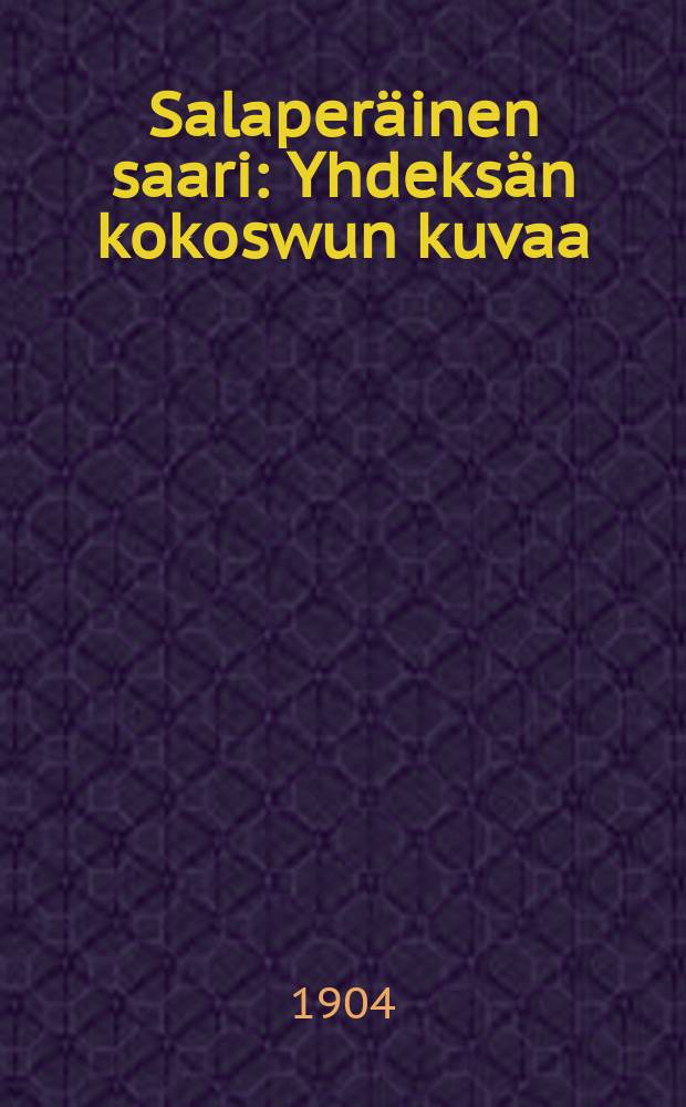 Salaperäinen saari : Yhdeksän kokoswun kuvaa