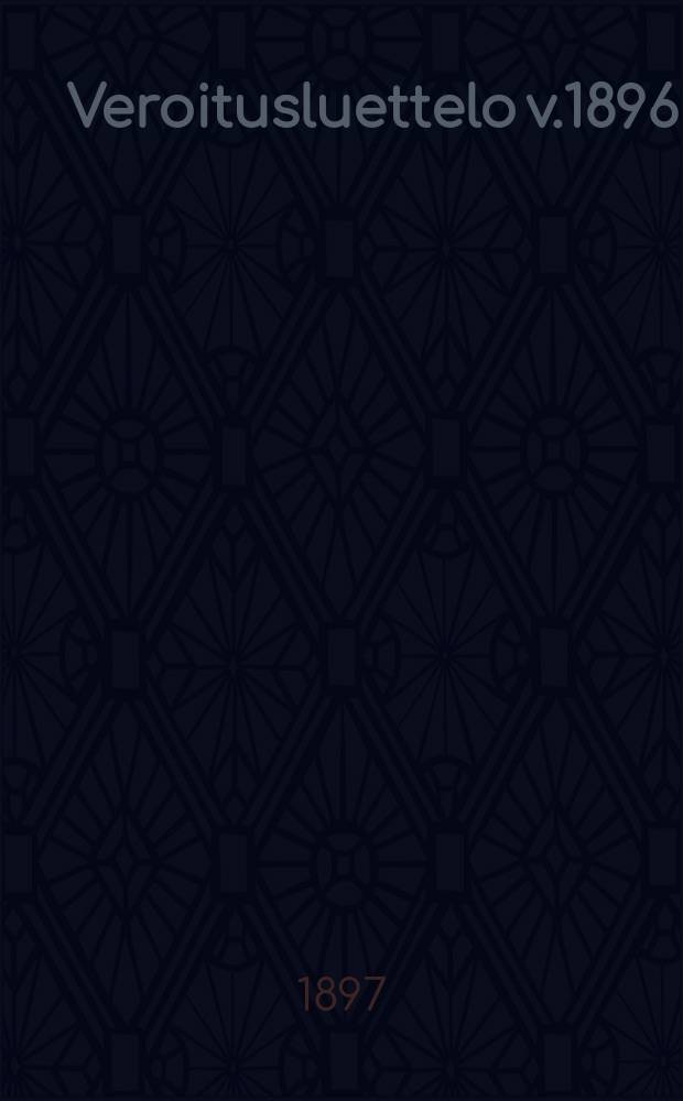 Veroitusluettelo v.1896