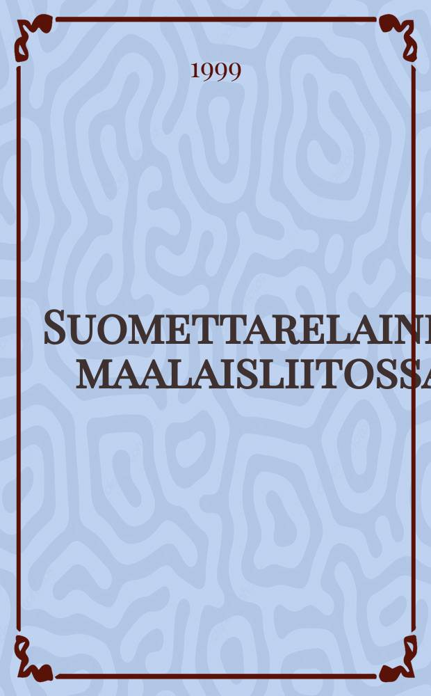 Suomettarelainen maalaisliitossa : Jalo Lahdensuon yhteiskunnalliset aatteet ja toiminta