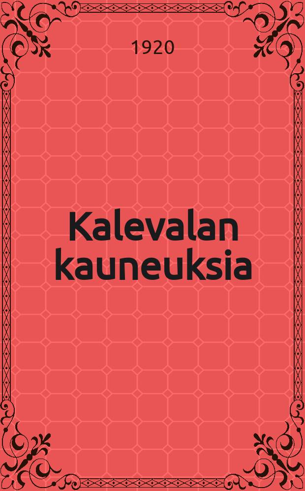 Kalevalan kauneuksia