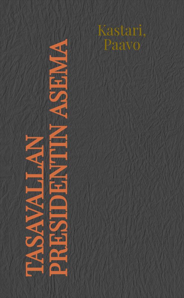 Tasavallan presidentin asema