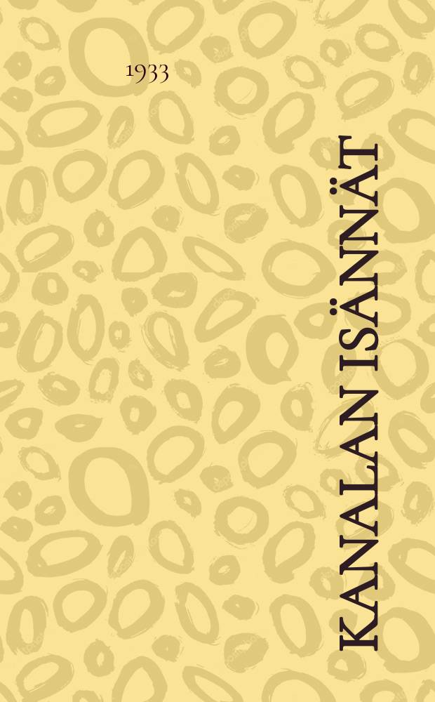 Kanalan is&auml;nn&auml;t