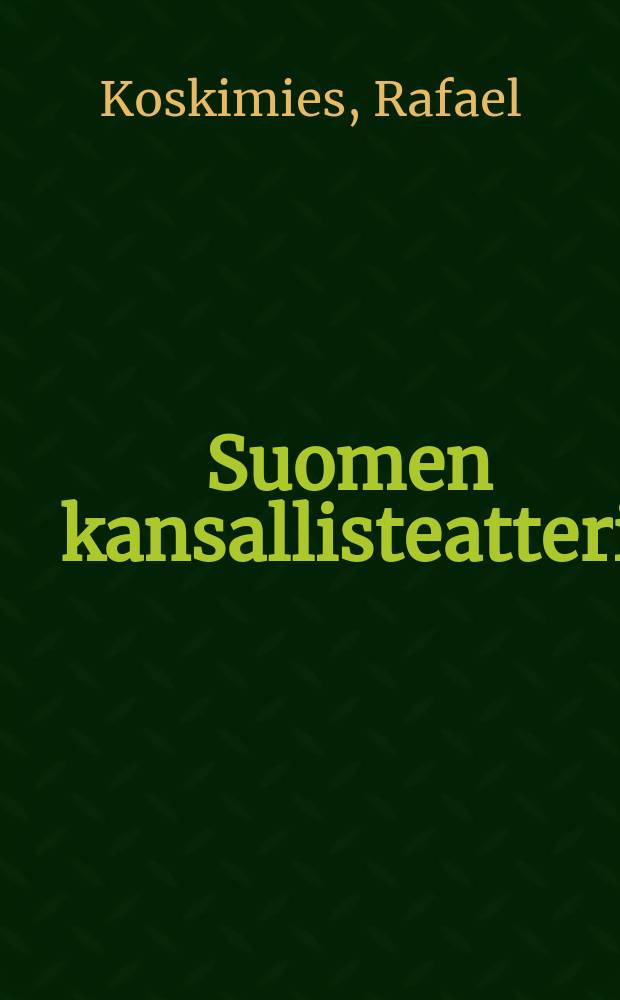 Suomen kansallisteatteri