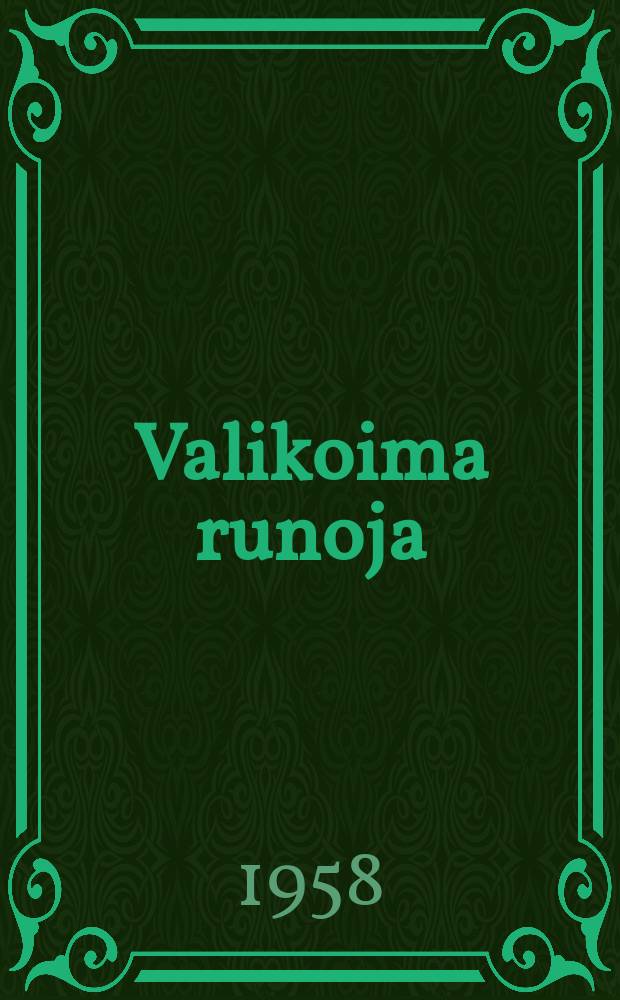 Valikoima runoja