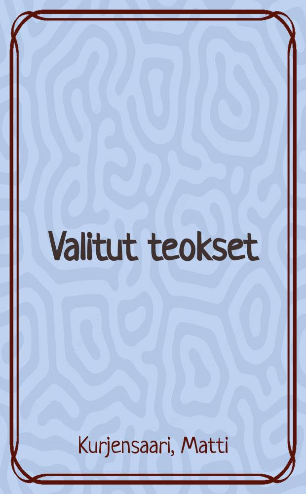 Valitut teokset