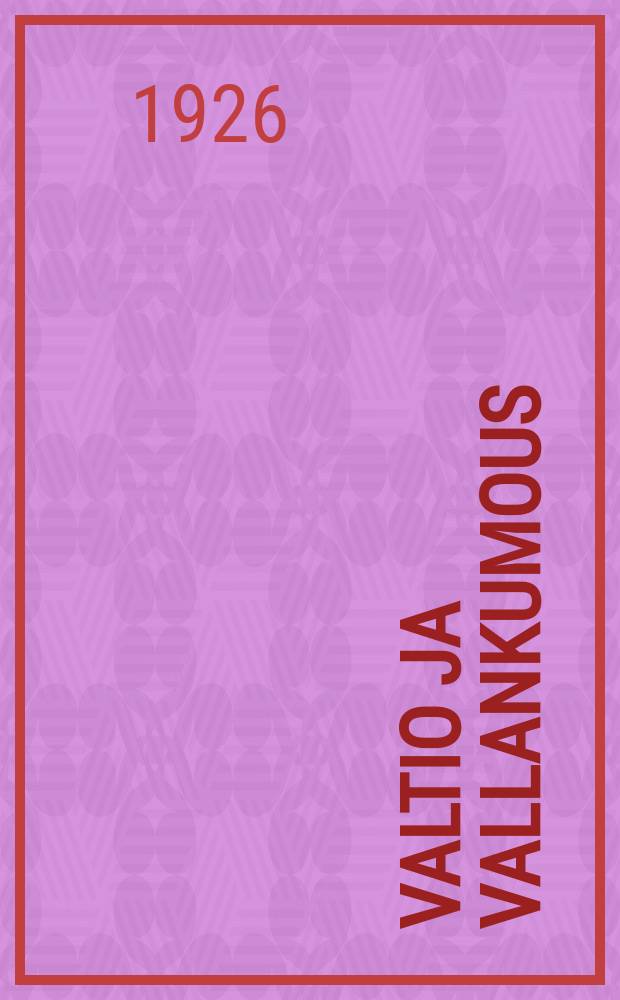 Valtio ja vallankumous = Ленин:Государство и революция