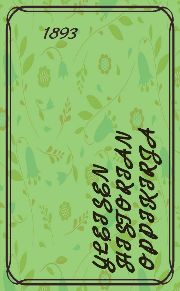 Yleisen Historian oppikirja : Kansakouluja warten