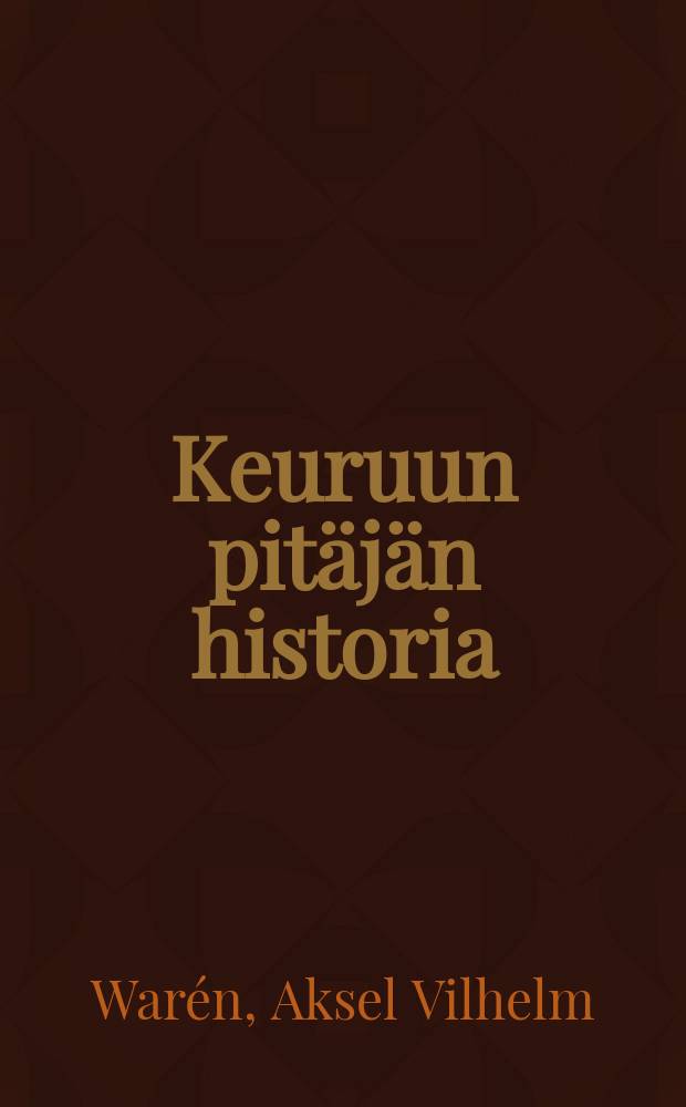 Keuruun pitäjän historia