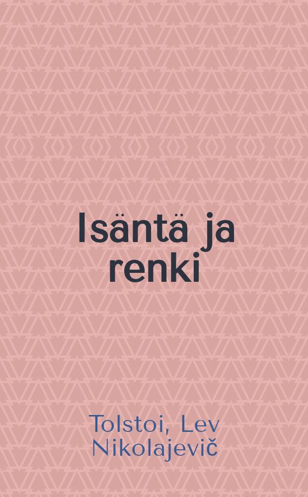Isäntä ja renki