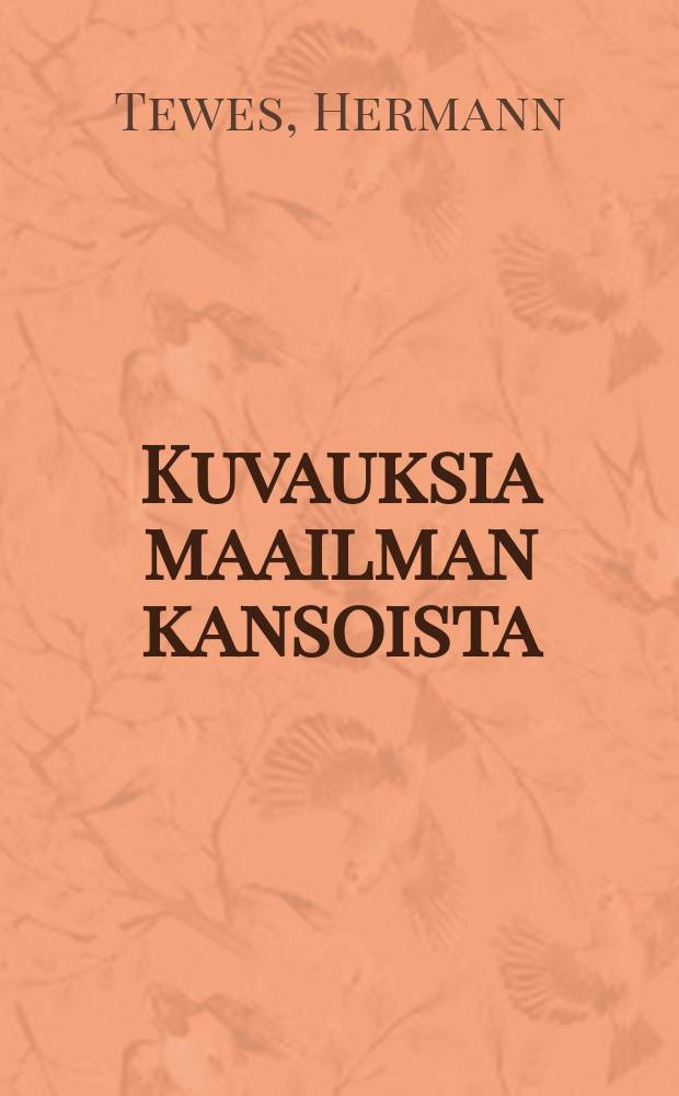 Kuvauksia maailman kansoista