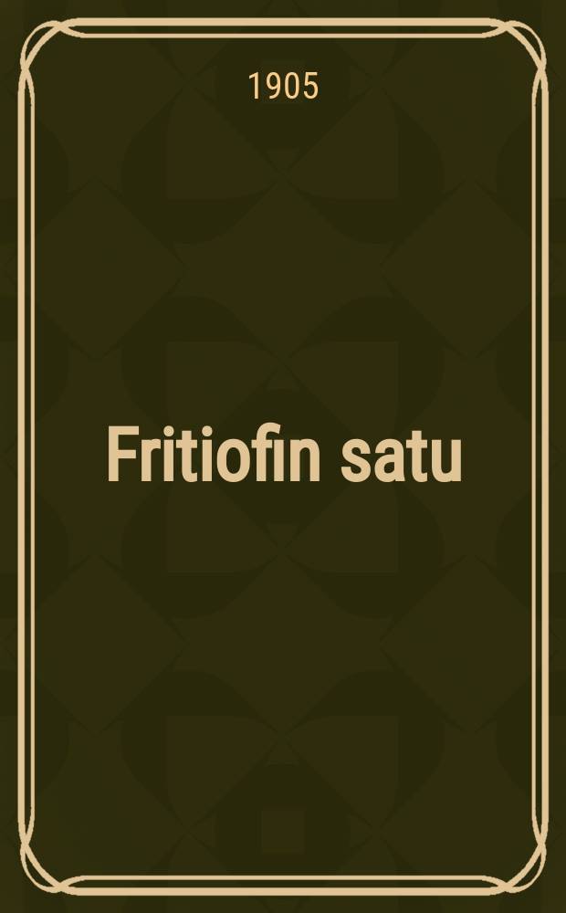 Fritiofin satu
