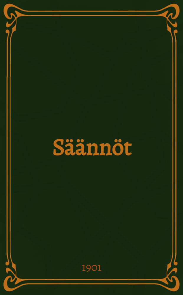 S&auml;&auml;nn&ouml;t