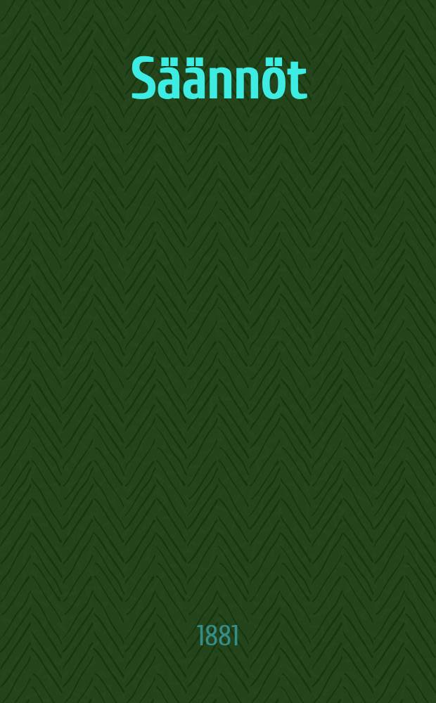 S&auml;&auml;nn&ouml;t